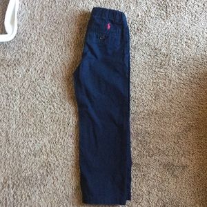 Navy blue polo chinos